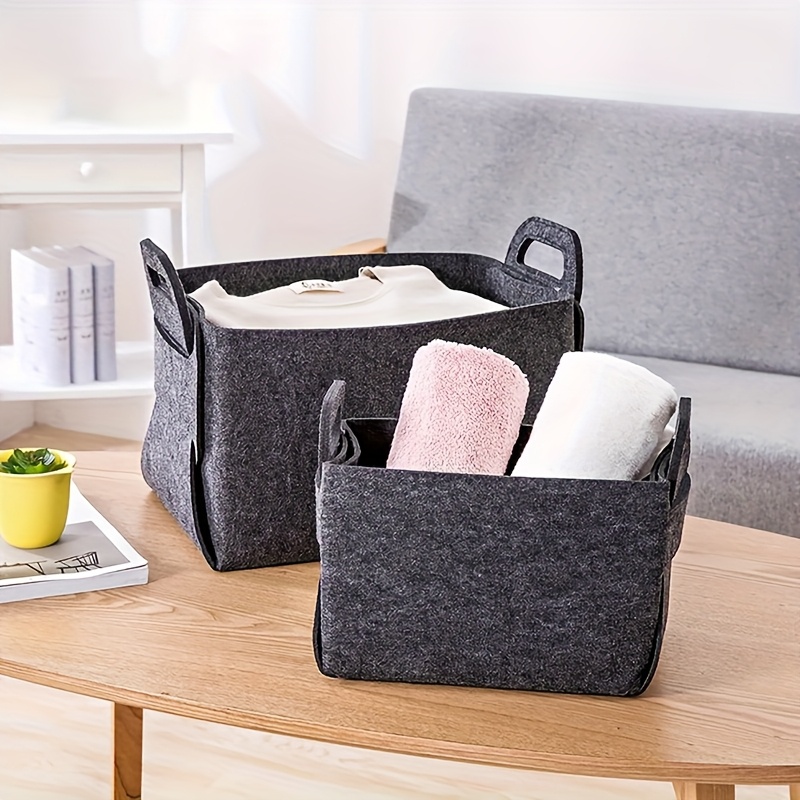 Woven Basket Set - Set di 3 contenitori portaoggetti in