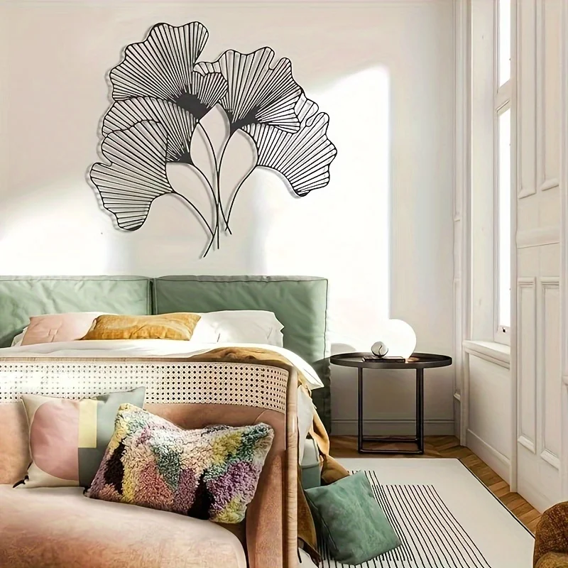 Interior Design Of Cafe - Decorazione da parete con foglie di
