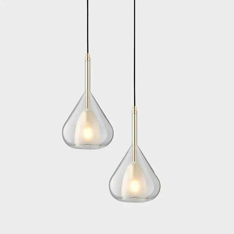 Interior Design Of Cafe - Lampada in Vetro dal Design Minimalista