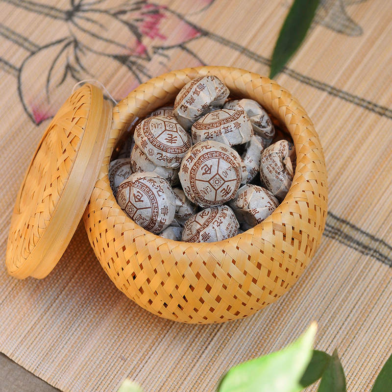 Woven Basket Set - Cestino piccolo in tessuto di bambù