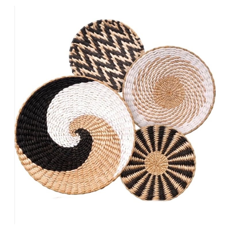 Woven Basket Set - ABYN-Set di Cesti da Parete Intrecciati