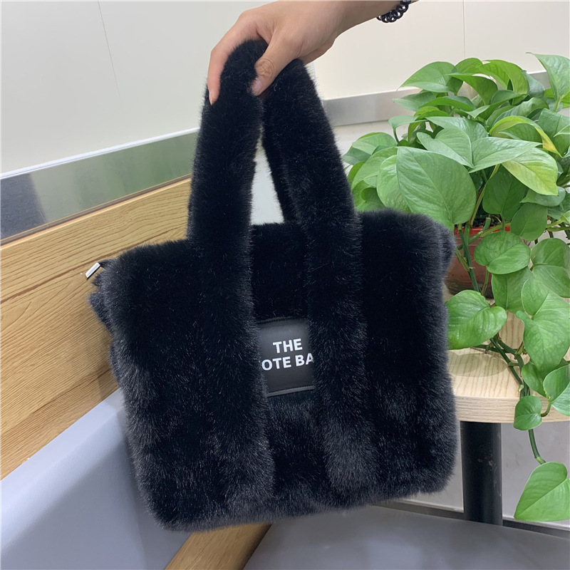 Borsa tote in peluche da donna - Interior Design Simple recensione e prezzo