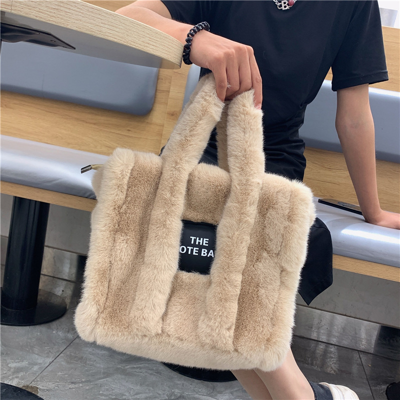 Borsa tote in peluche da donna - Interior Design Simple recensione e prezzo
