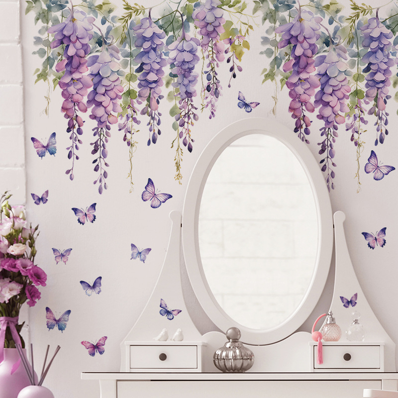 Piante di fiori viola Adesivi  - Interior Design Of House recensione e prezzo