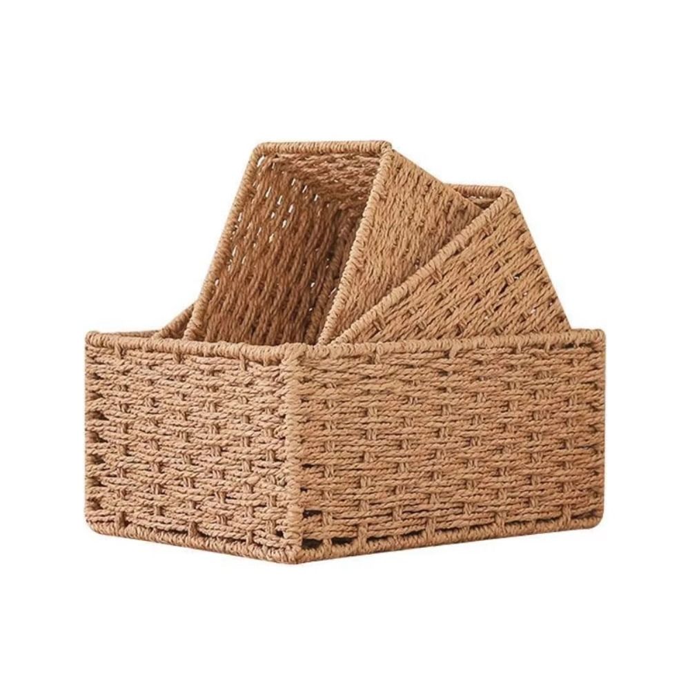 Nuovo cestino portaoggetti int - Woven Basket Set recensione e prezzo